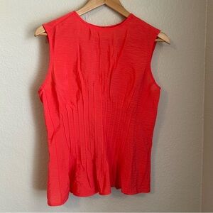NWT, Anthropologie Women’s The Della Pleated-Waist Shell Top in Red, Small